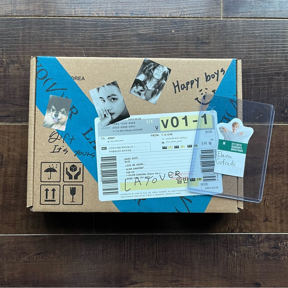 Layover Album - Brown/Cardboard Special Edition with Blue Accents